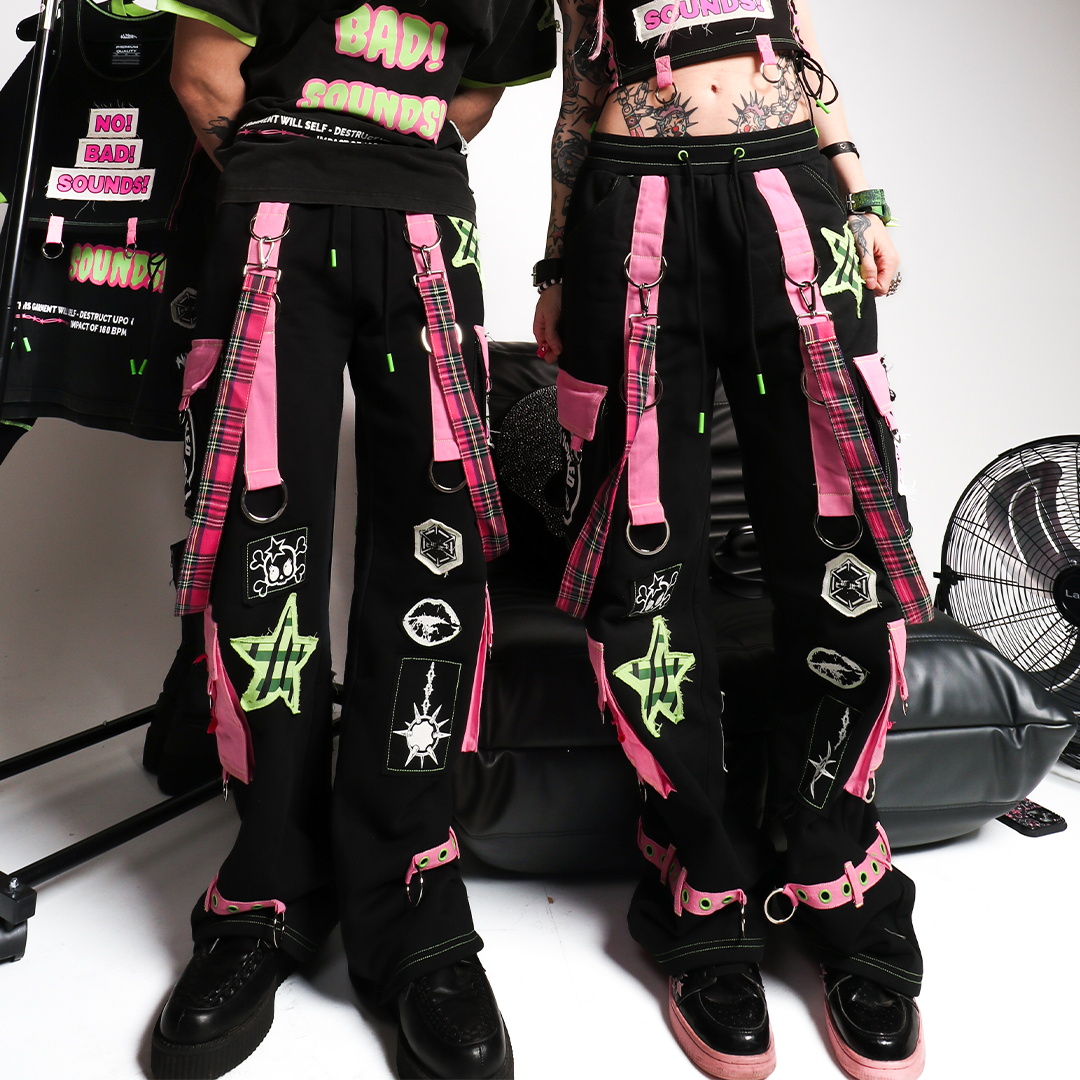 NWTBD x 808 Cargo Pants with Straps & Patches – Elev808designs