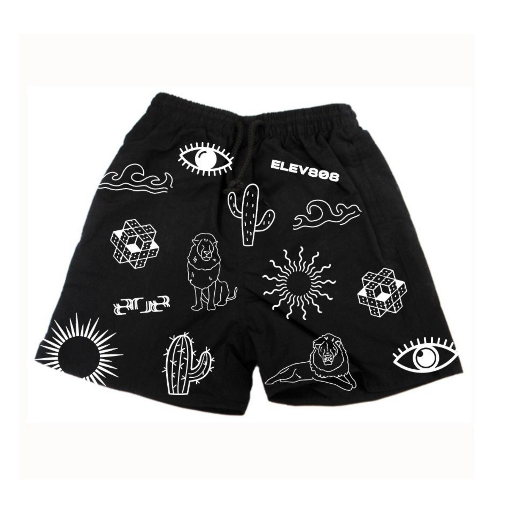 808 Black Mesh Shorts (pre-sale)