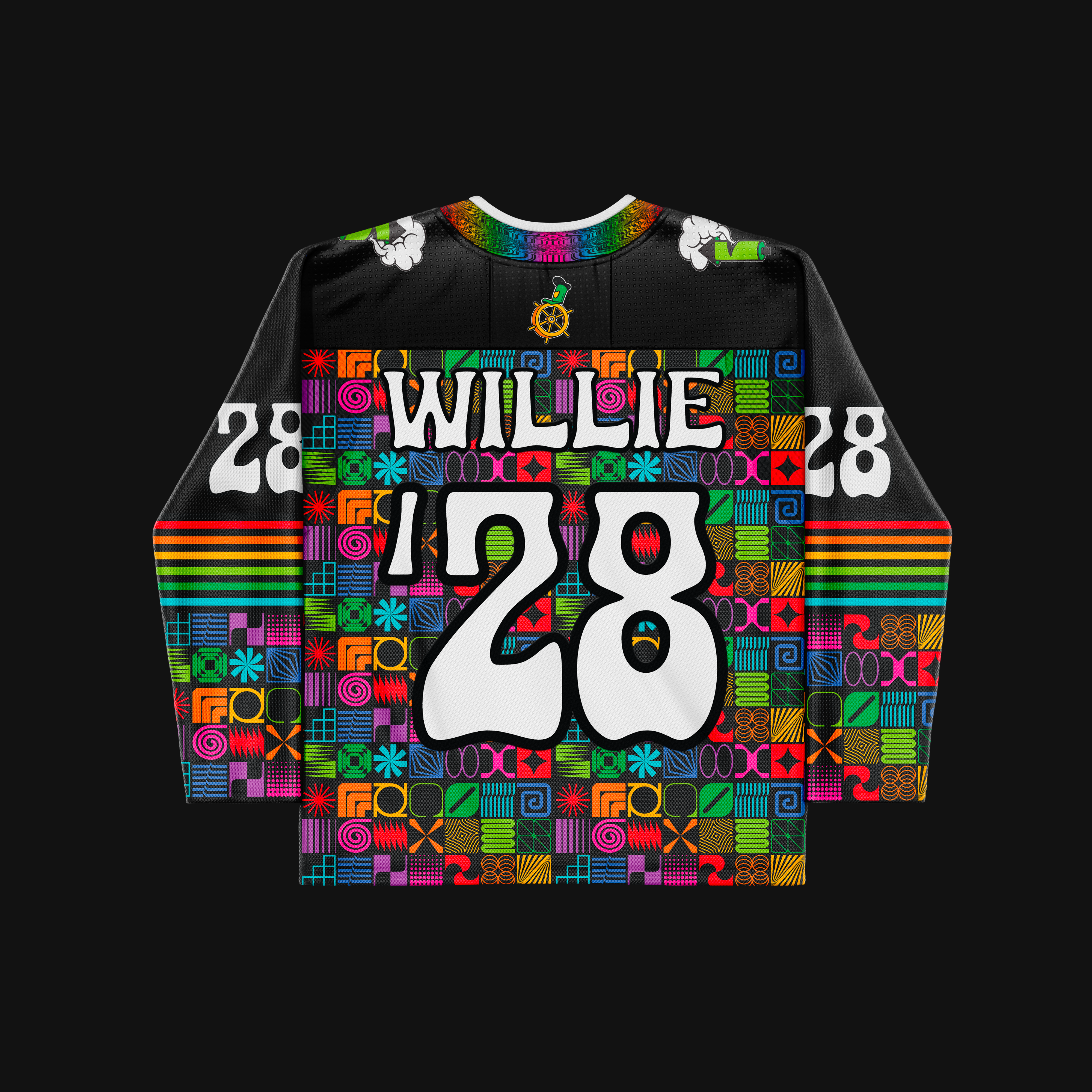 Rainbow Glitchboat Hockey - LE 50