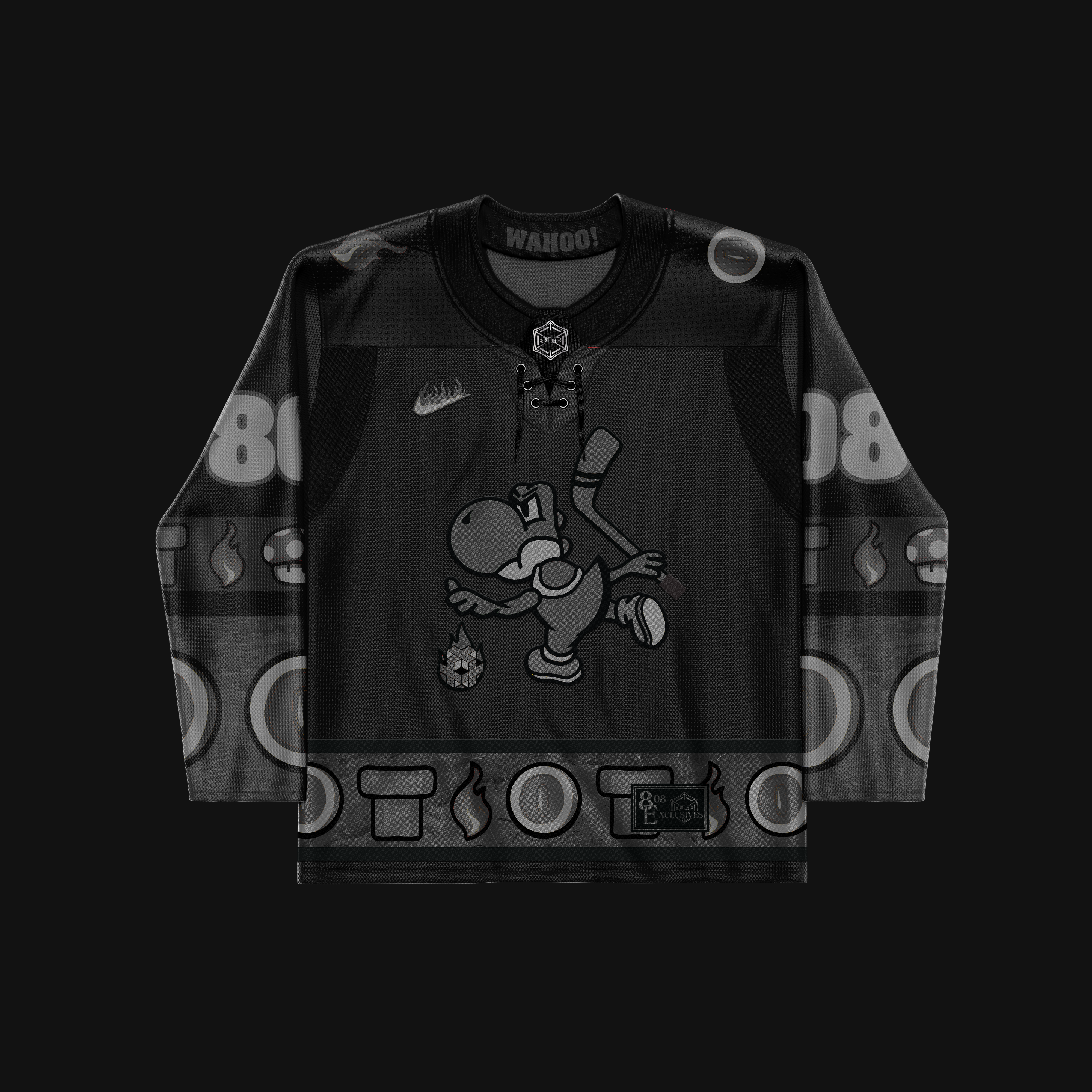 808 FIRST CLASS: Licensed Yoshi Hockey, Triple Black - LE 10