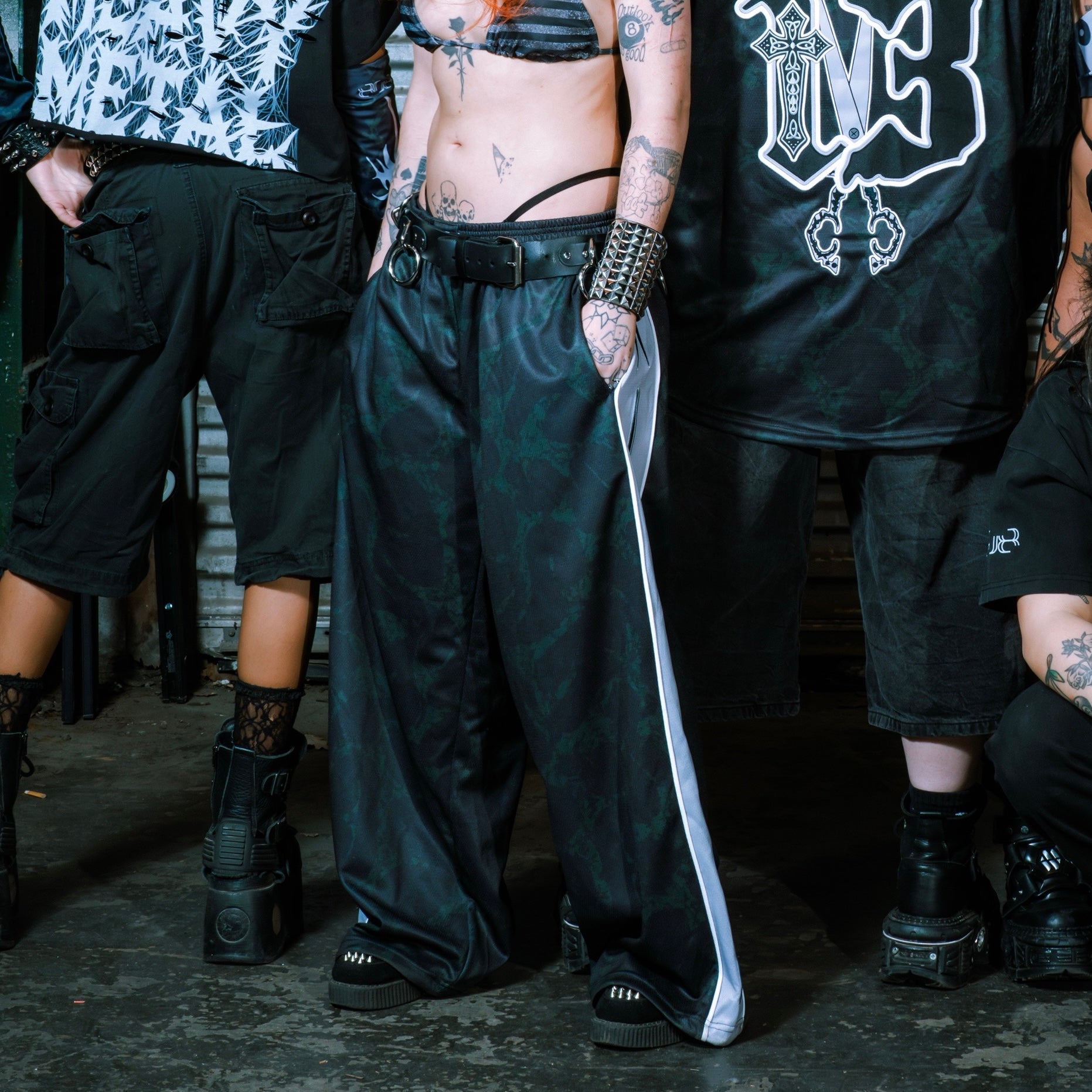 CRUCIFIXED FOR LIFE TRACK PANTS