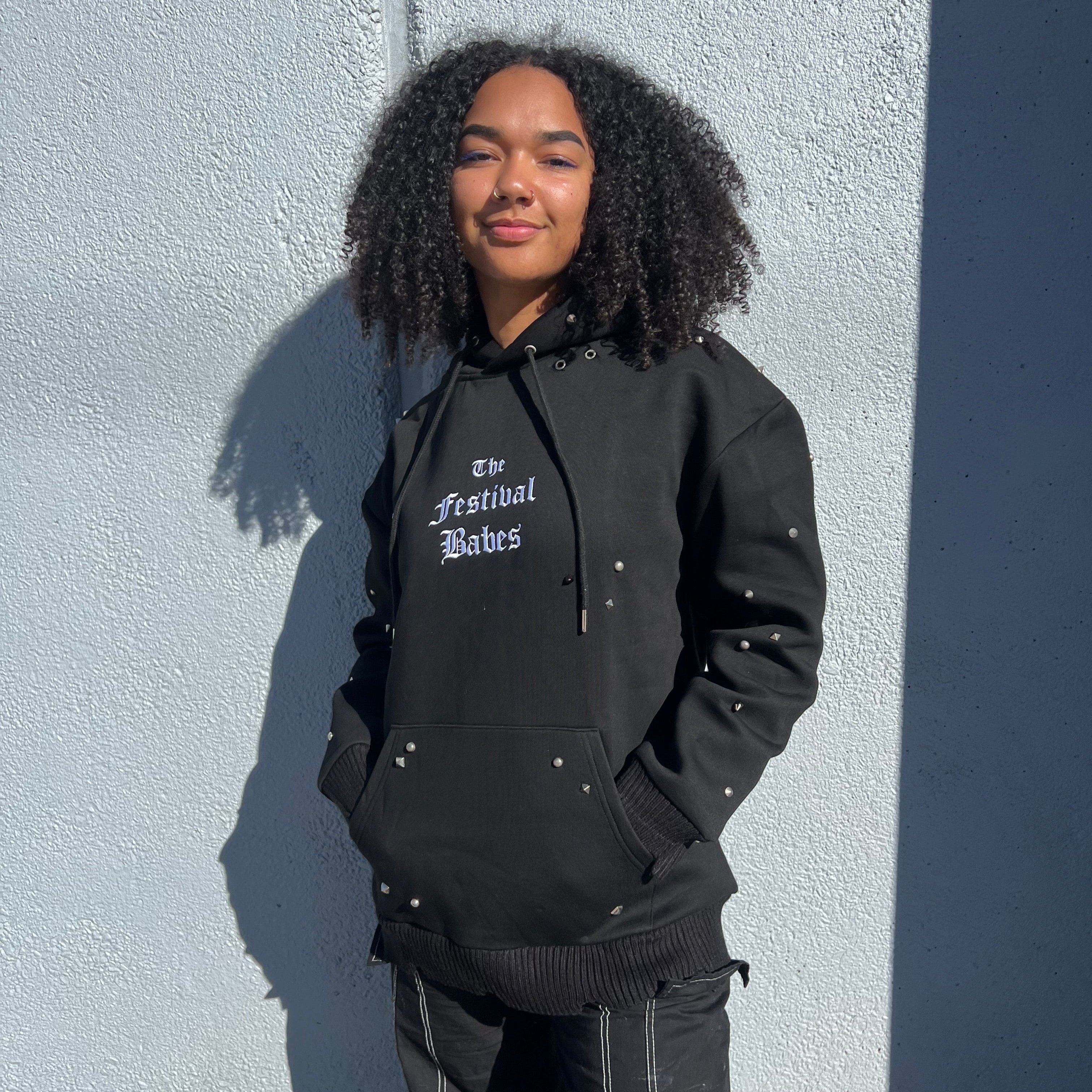 DISTRESSED GIRLFRIEND HOODIE