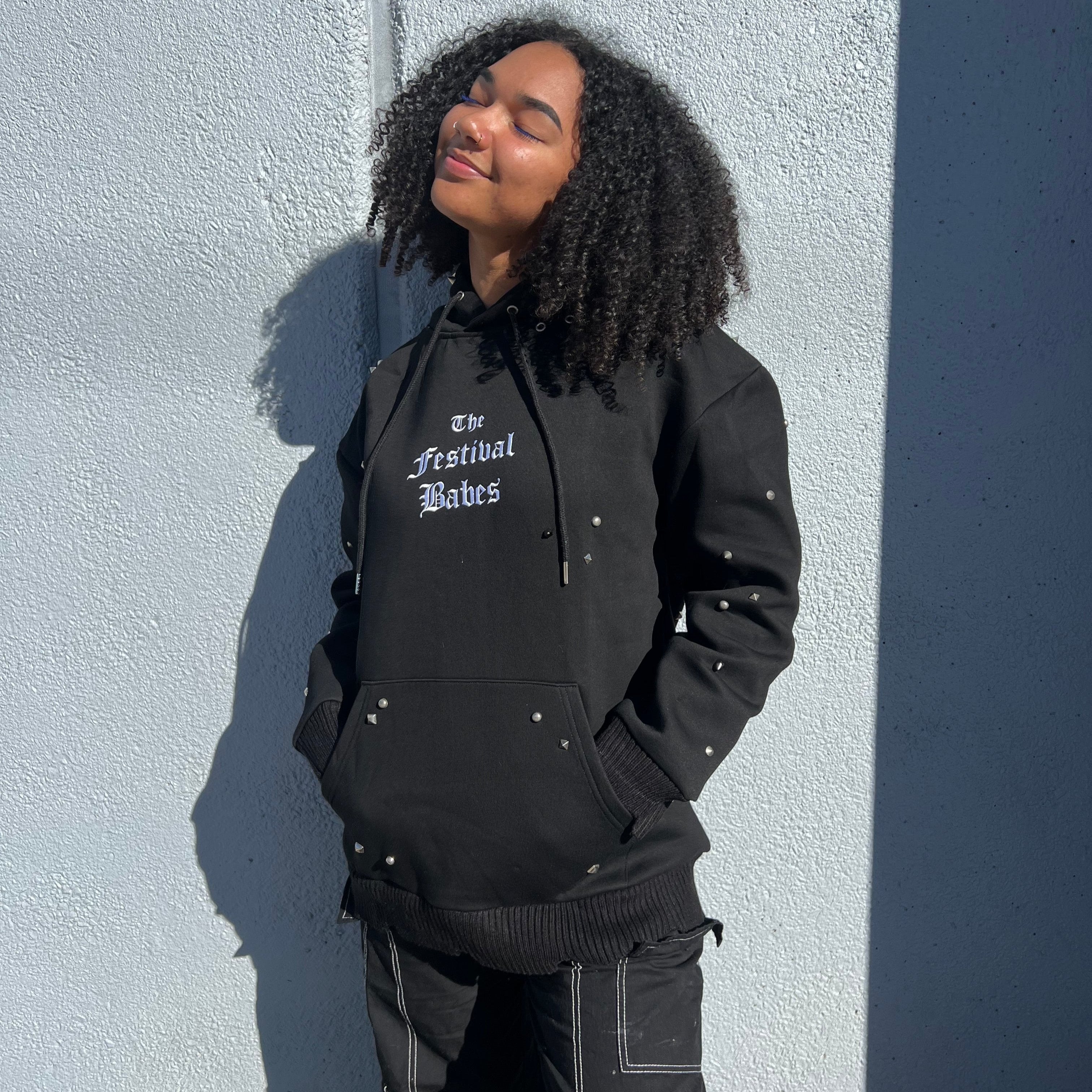 DISTRESSED GIRLFRIEND HOODIE