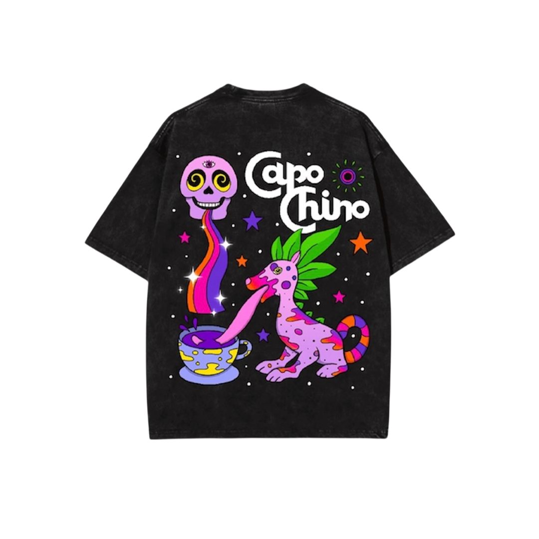 CAPO SAVAGE LITTLE CAPO BLACK T-SHIRT