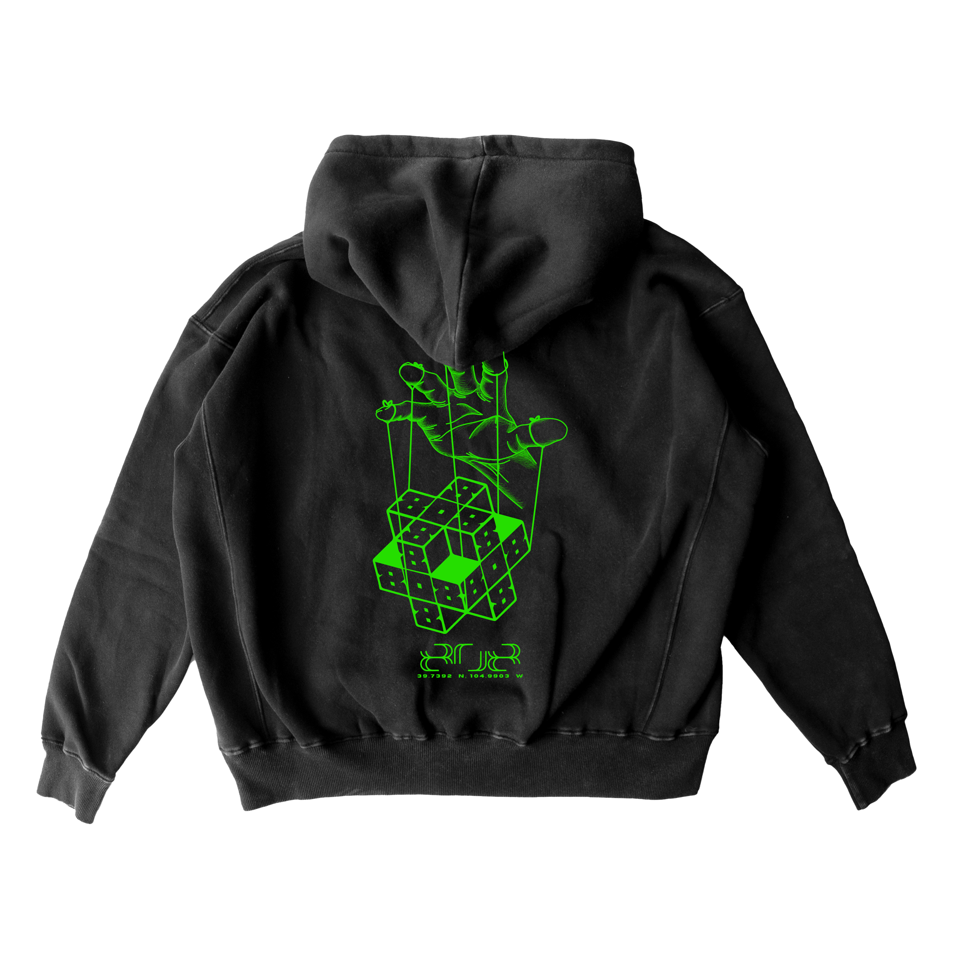 808 Master Cube Slime Green Hoodie