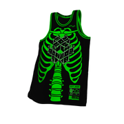 808 Green Skeleton Glow Basketball - LE 50