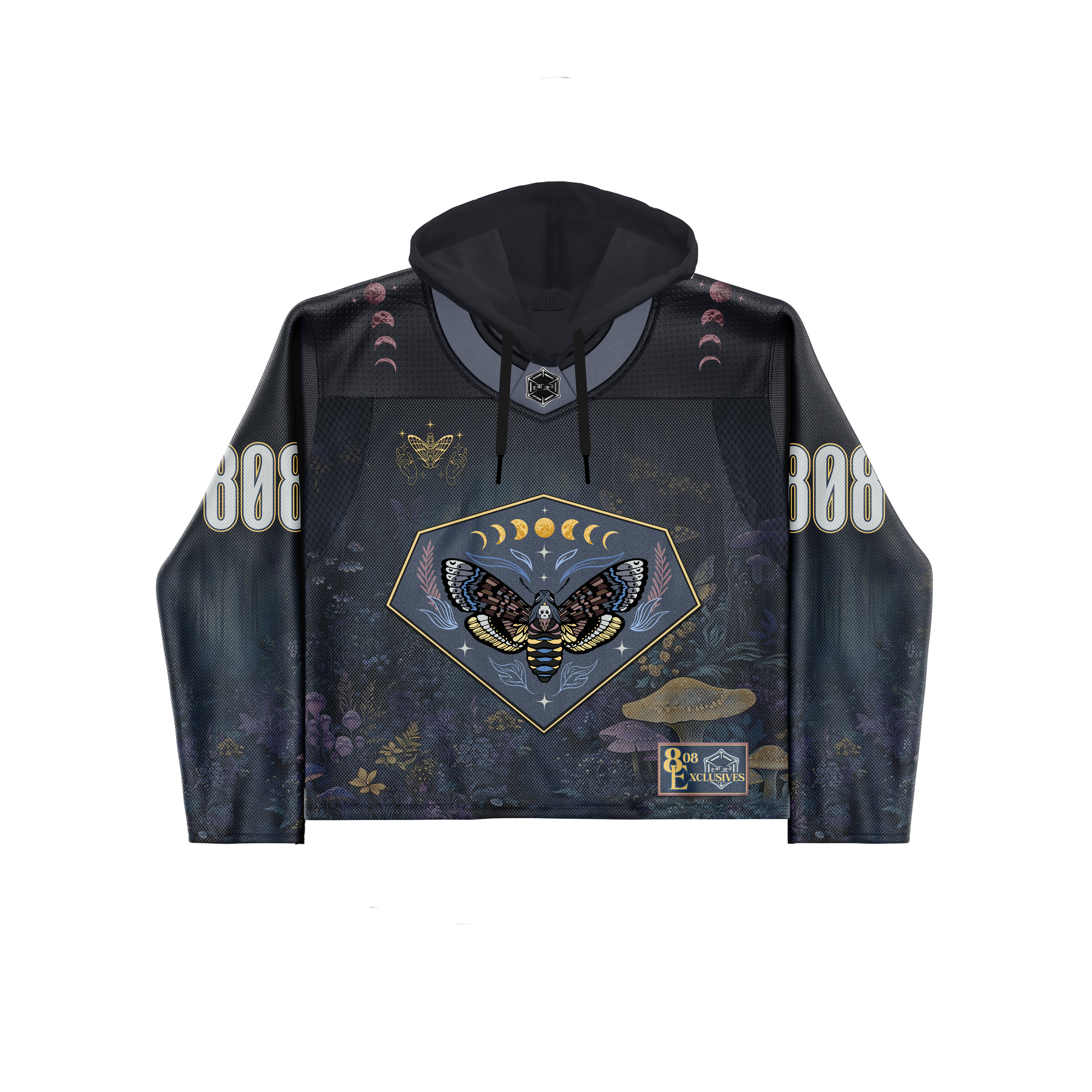 Death Moth Hooded Crop Hockey - LE 25