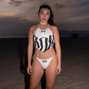 WHITE SWIM HALTER BOTTOMS