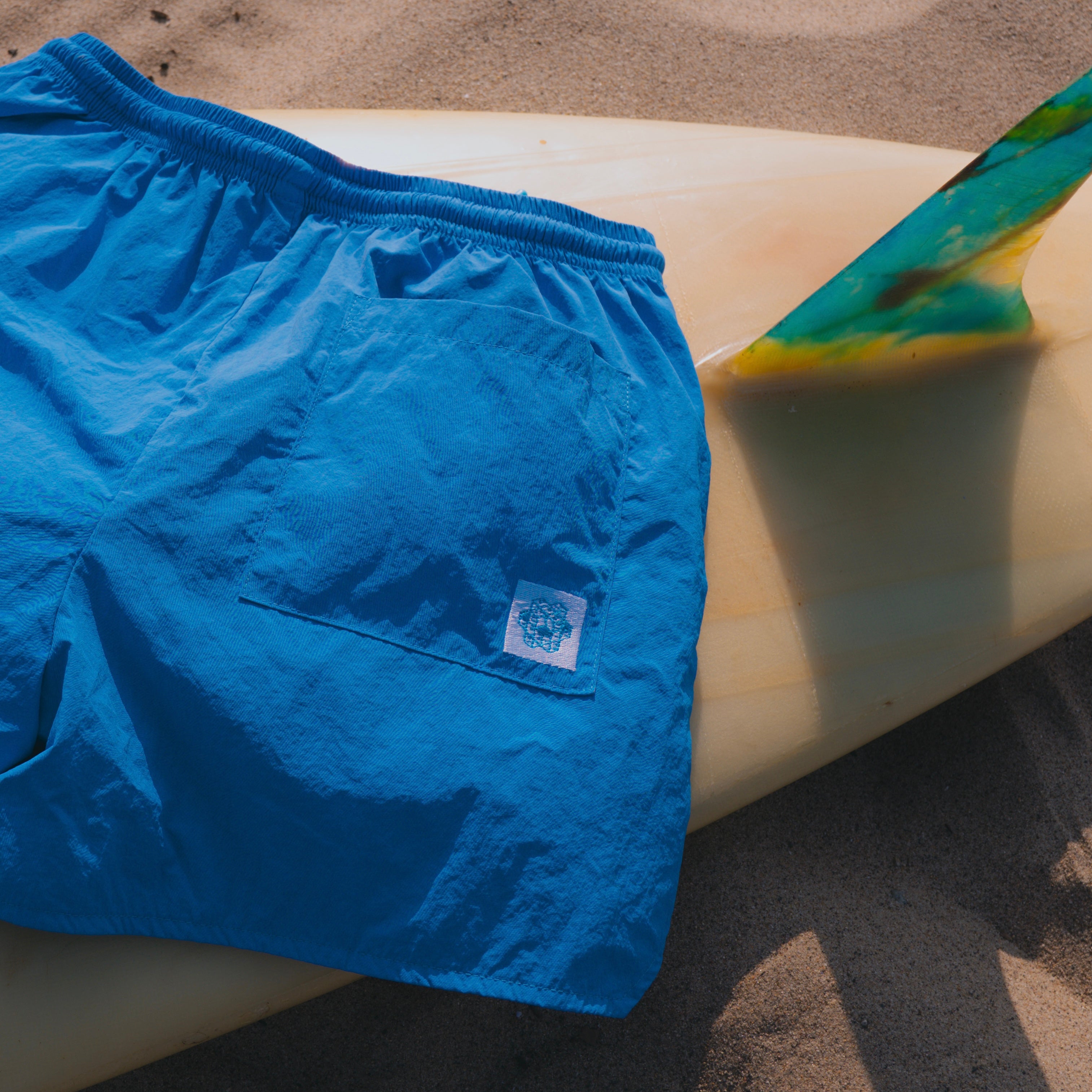 808 BLUE SWIM TRUNKS