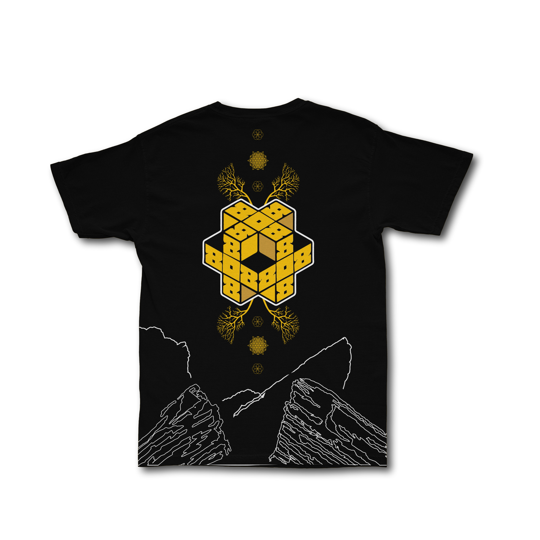 Elev808 Black + Gold Topo T-Shirt (pre-sale)