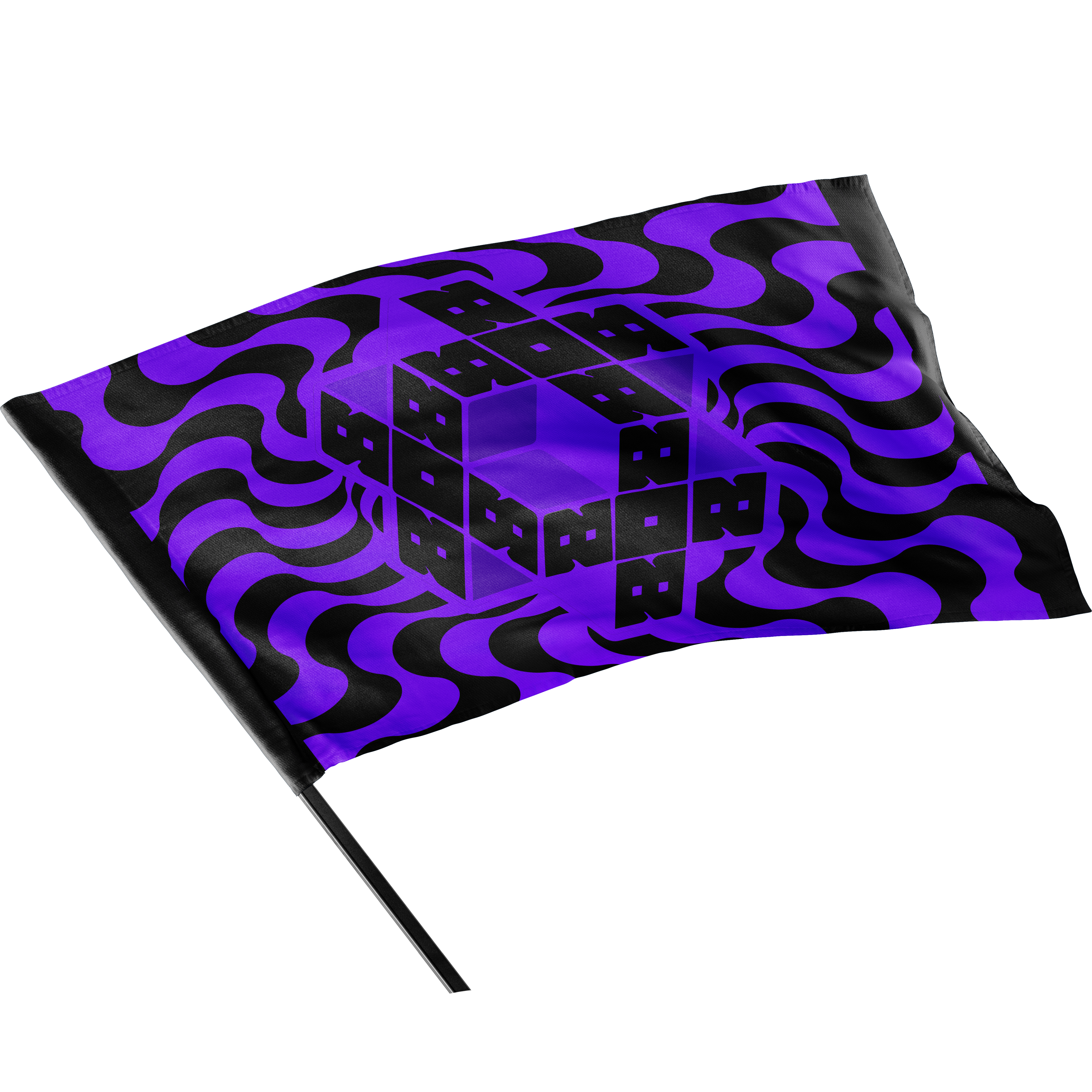 808 Purple Trippy Flag
