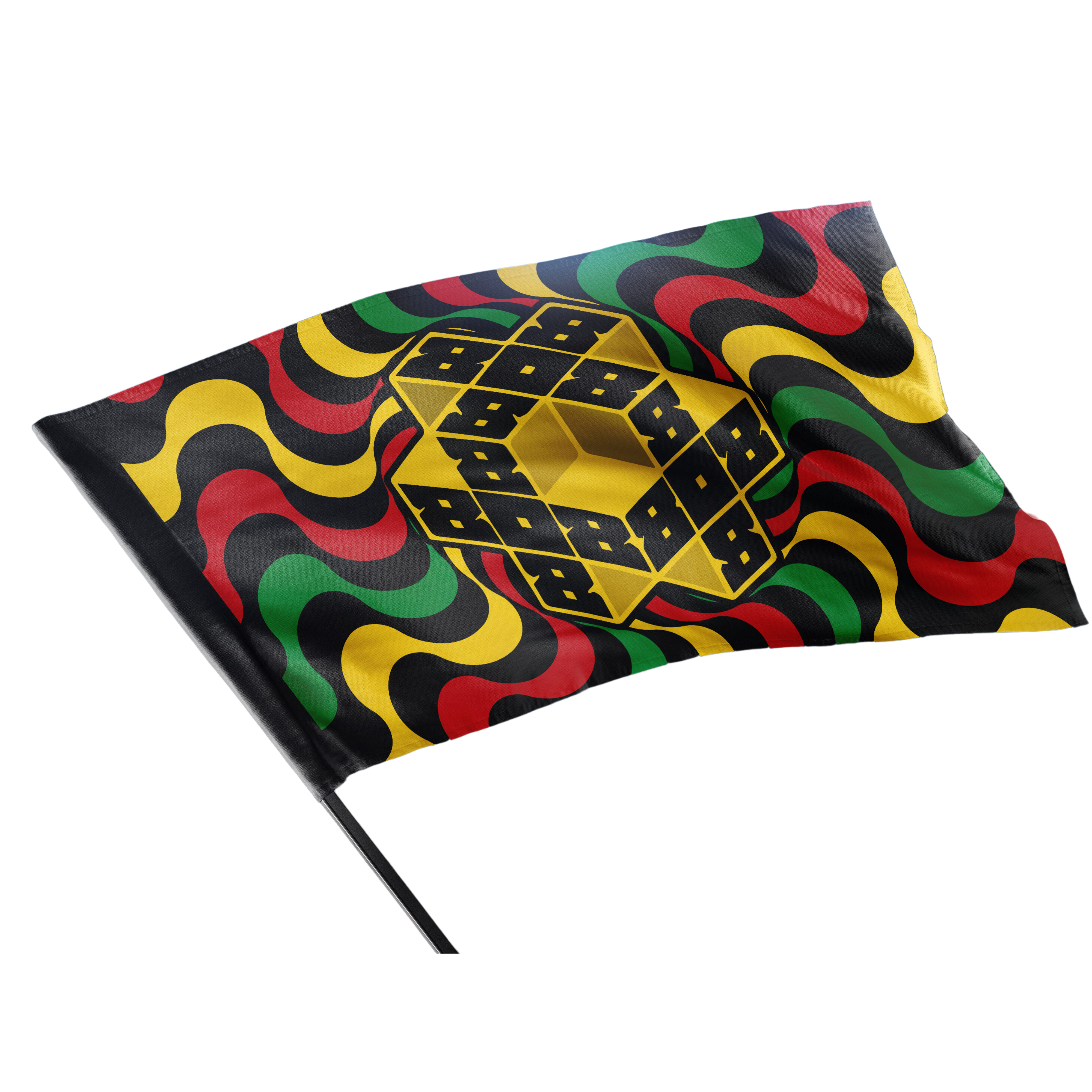 808 Trippy Rasta Flag - LE 125