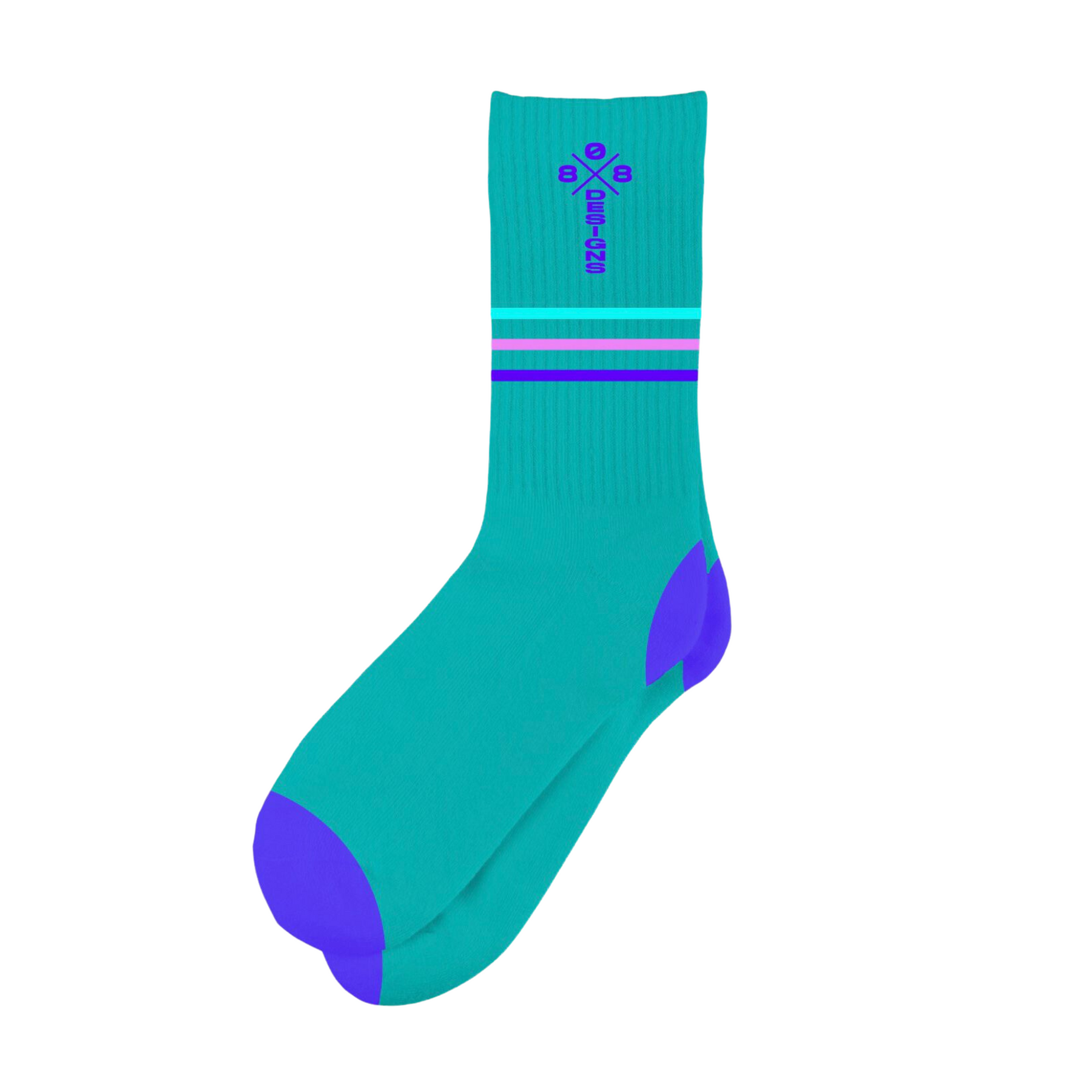 808 Teal Crew socks (pre-sale)