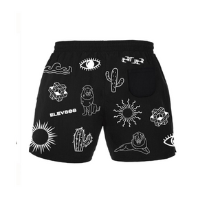 808 Black Mesh Shorts (pre-sale)