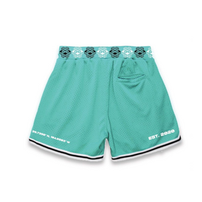 808 Teal Mesh Shorts (pre-sale)