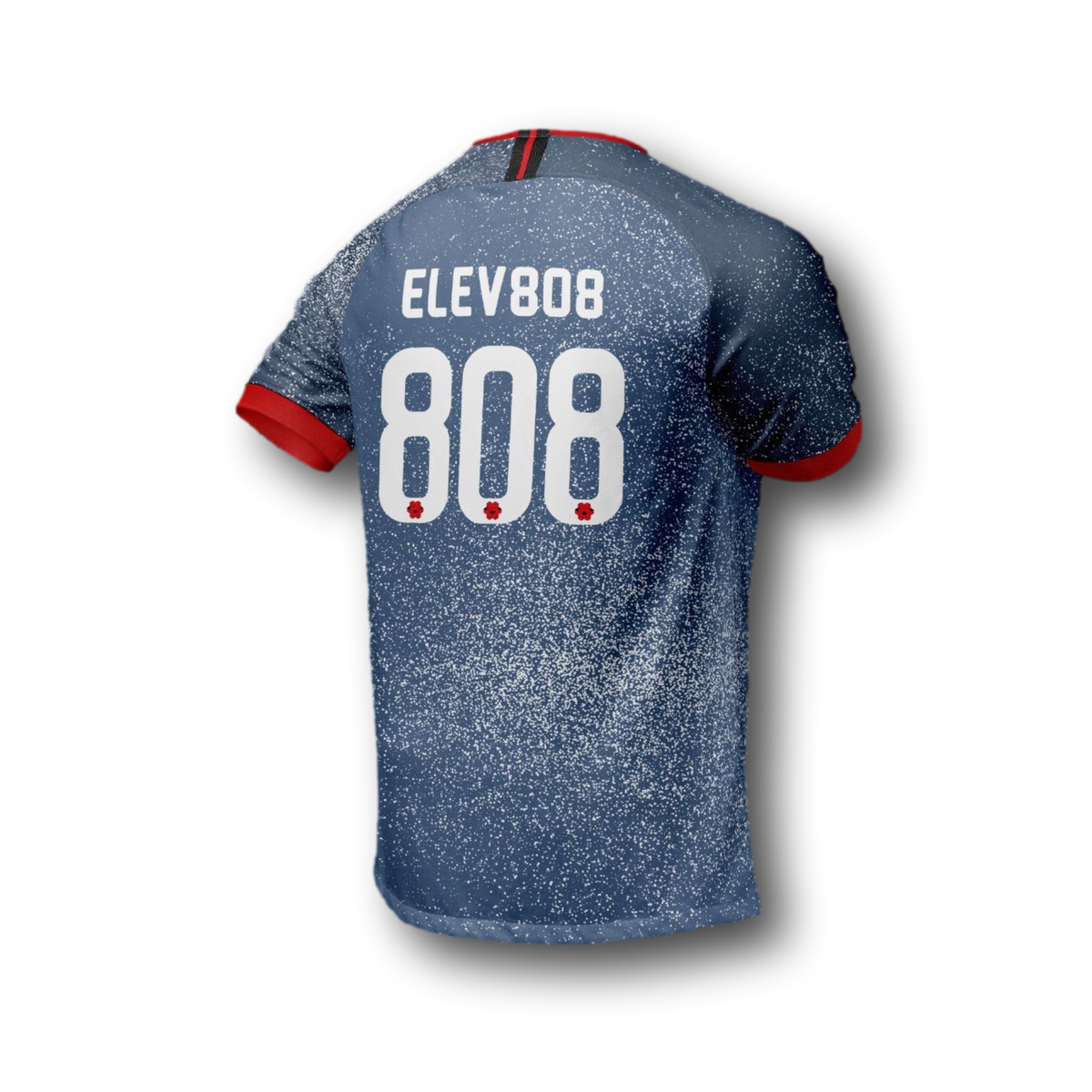 USA 808 Blue and White Cube Soccer Jersey - LE75