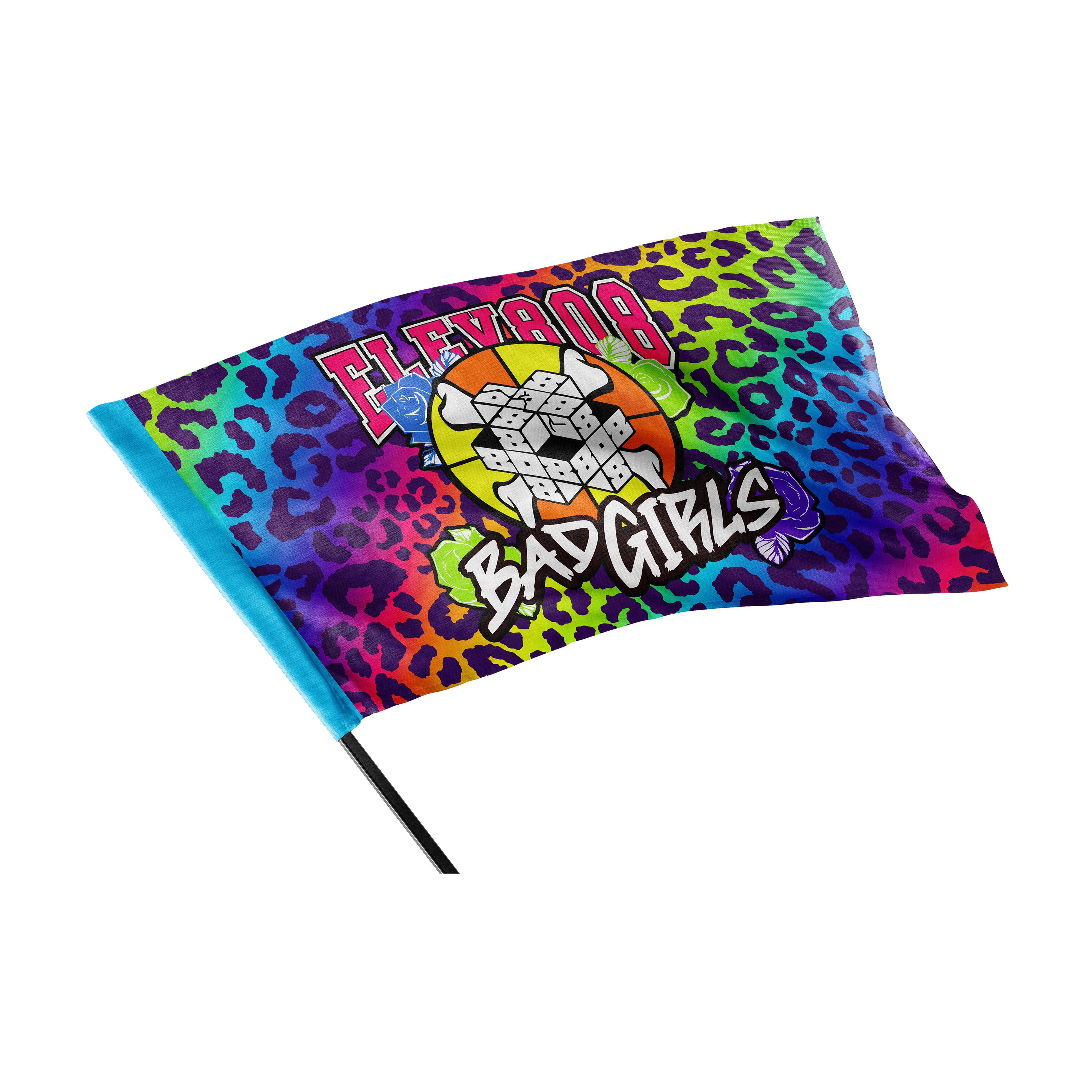 808 Bad Girls Rainbow Flag - LE 75